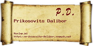 Prikosovits Dalibor névjegykártya